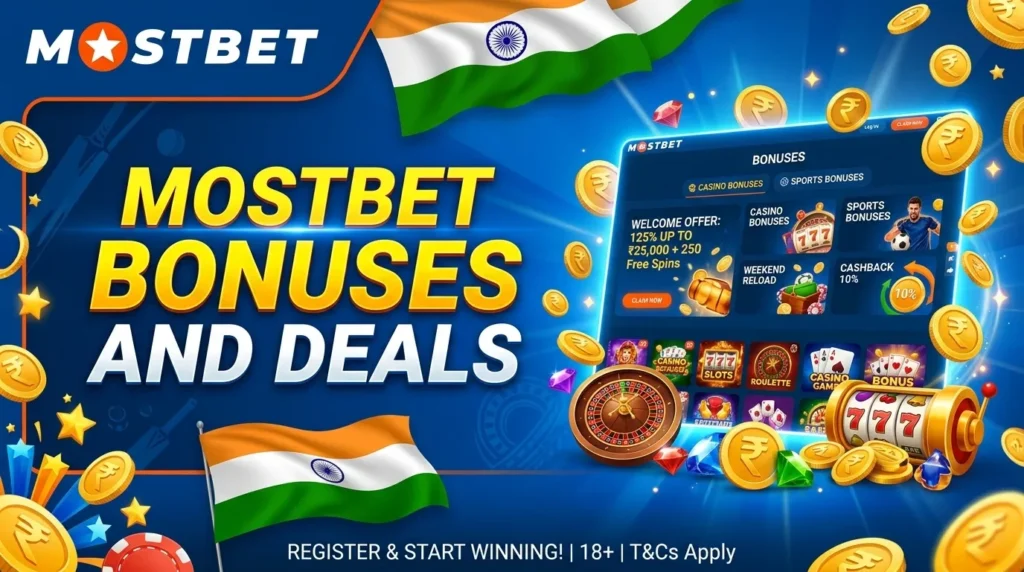 Actual Bonuses and Special Deals at Mostbet Casino