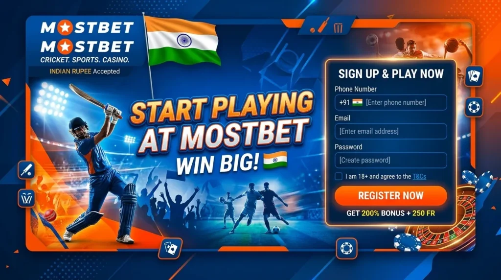 How to start paying Mostbet in India - Registration and Login Steps